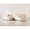 Image de Curtis - canapé dangle gauche 4 places en simili - Beige