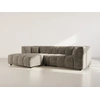 Image de Curtis - Canapé D'angle Gauche 4 Places Avec Accoudoir En Tissu Texturé - Vert Olive
