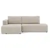 Image de Topaze - canapé d'angle gauche 4 places convertible avec coffre en velours côtelé - best mobilier - beige TOPAZE