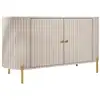Image de Jaime - buffet bas 139 cm - 2 portes et 1 étagère - best mobilier - beige JAIME
