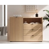 Image de Judy - Buffet Bas 106 Cm - 1 Porte, 3 Tiroirs Et 1 Niche - Bois