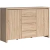 Image de Buffet 2 portes 4 tiroirs Petits-meubles - Soren - 1435 x 405 x 92cm - Bois