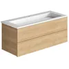 Image de Meuble simple vasque BURGBAD Cosmo 120 cm chêne