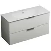 Image de Meuble vasque 90 cm BURGBAD Olena blanc brillant