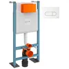 Image de Bâti-support VITRA V-Fix Core auto-portant + Plaque Root Round Blanche