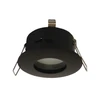 Image de Support De Spot Led Encastrable Gu10 Noir Etanche Ip65 Ik08 Ø84mm - Perçage Ø70mm
