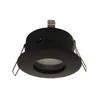 Image de Support de Spot LED Encastrable GU10 Noir Etanche IP65 IK08 84mm - perçage 70mm EL-77230