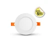 Image de Plafonnier Led Encastrable Blanc 6w 450lm 120° Ø120x22mm - Blanc Chaud 3000k