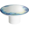 Image de PETITE FRITURE table basse FRANCIS LARGE (Bleu / Jaune avec base blanche - Aluminium avec peinture époxy)