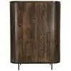 Image de Menton-buffet haut 115 cm en bois massif brun