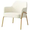 Image de Layton-fauteuil lounge en tissu bouclé ecru