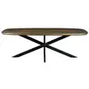 Image de Skagen-table à manger 810 personnes 210 cm en bois massif brun