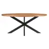 Image de Bari-table à manger ovale 68 personnes 180 cm en bois massif