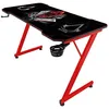 Image de Bureau gaming - BRAND - Assassins Creed - 120x60 cm - Plateau carbone antidérapant - Structure métal Z rouge