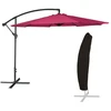 Image de Parasol Déporté Oahu Rond 3,50m De Diamètre Fuchsia + Housse
