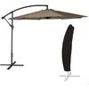 Image de Parasol déporté OAHU rond 350m de diamètre taupe + housse