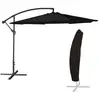 Image de Parasol Déporté Oahu Rond 3,50m De Diamètre Noir + Housse Noir Ø3,5m