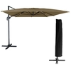 Image de Parasol Déporté Molokai Rectangulaire 3x4m Taupe + Housse