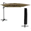 Image de Parasol déporté MOLOKAI rectangulaire 3x4m taupe + housse