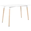 Image de Table Rectangulaire 120 × 70cm Blanche Pia