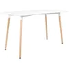 Image de Table rectangulaire 120 × 70cm blanche PIA