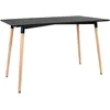 Image de Table Rectangulaire 120 × 70cm Noire Pia