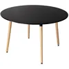 Image de Table Ronde 120cm Noire Martha