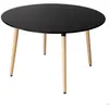 Image de Table ronde 120cm noire MARTHA