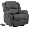 Image de Fauteuil électrique inclinable cloud gris anthracite