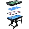 Image de Table Multi-jeux 4 En 1 Pour Enfants - Baby-foot, Billard, Ping-pong, Air-hockey