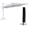 Image de Parasol déporté MOLOKAI rectangulaire 3x4m blanc + housse