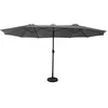 Image de Parasol double 27x46m LINAI gris