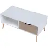 Image de Table basse avec tiroir style scandinave blanche freja