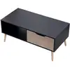 Image de Table basse avec tiroir style scandinave noire freja