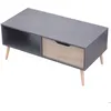 Image de Table basse avec tiroir style scandinave grise FREJA