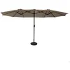 Image de Parasol double 27x46m LINAI taupe