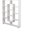 Image de Bibliothèque 11 étagères multiformes blanche EMILY