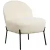 Image de Fauteuil En Tissu Bouclette Écru Helmi