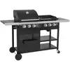 Image de Barbecue duo au gaz vesuvio - 3 brûleurs + plancha 3 brûleurs