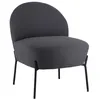 Image de Fauteuil en tissu boucle gris HELMI
