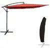 Image de Happy Garden Par545tc-c Parasol De Terrasse Carré Terre Cuite