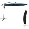 Image de Happy Garden Par542bg-c Parasol De Terrasse Rond Bleu, Gris