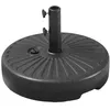 Image de Pied de parasol droit BREST noir