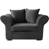 Image de Fauteuil Love Seat En Velours Gris Oscar