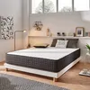 Image de Matelas Titanium 140x190 cm - Très épais 30 cm - Mousse mémoire de forme HRBlue LatexHypoallergénique - Face été/hiver