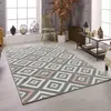 Image de NAZAR TAVLA Tapis de salon moderne - 120 x 160 cm - 100% polypropylène frisée - Rose