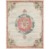 Image de Tapis - NAZAR - EMA - Vintage coloré - 160 x 230 cm - Beige bleu et rouge