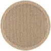 Image de Tapis effet jute naturel - nature - marron - 160x160r