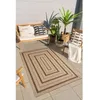 Image de Tapis intérieur extérieur - NAZAR RUGS - NATURE - 80x150 cm - Noir - Effet jute naturel