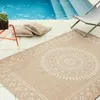 Image de Tapis - NAZAR RUGS - NATURE - 120x170 cm - Effet jute - Motif oriental - Blanc